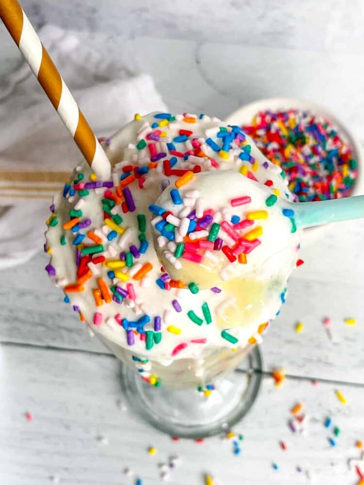 Birthday Cake Protein Milkshake | Lauren Fit Foodie