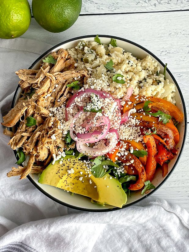 Carnitas Burrito Bowls (Low Carb, Gluten Free, Dairy Free) | Lauren Fit ...