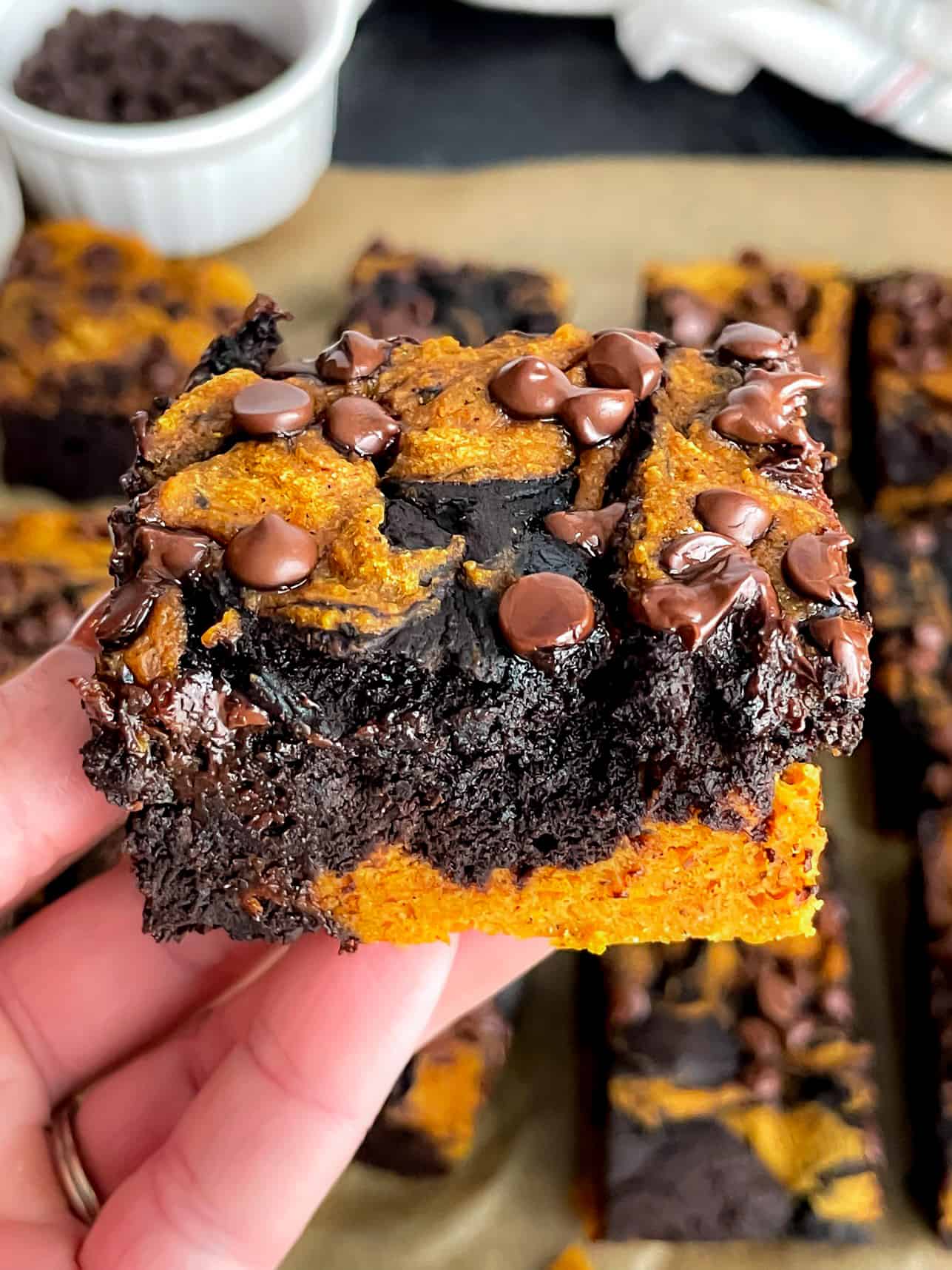 Chewy M&M Brownies - Butternut Bakery