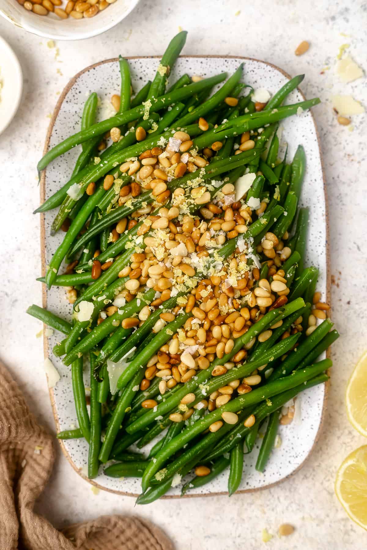 Sautéed French Green Beans with Parmesan and Pine Nuts Lauren Fit Foodie