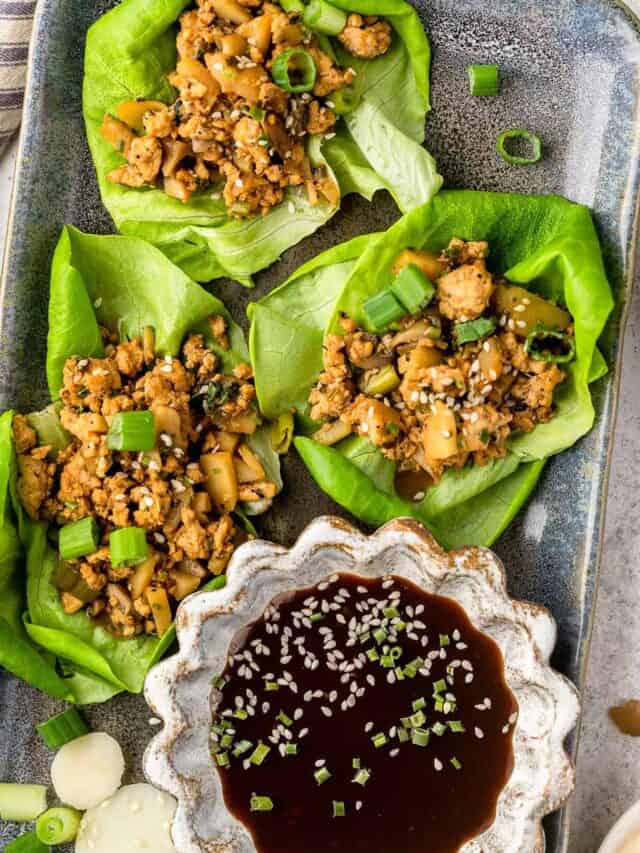 Healthy Chicken Lettuce Wraps (PF Chang’s Copycat)