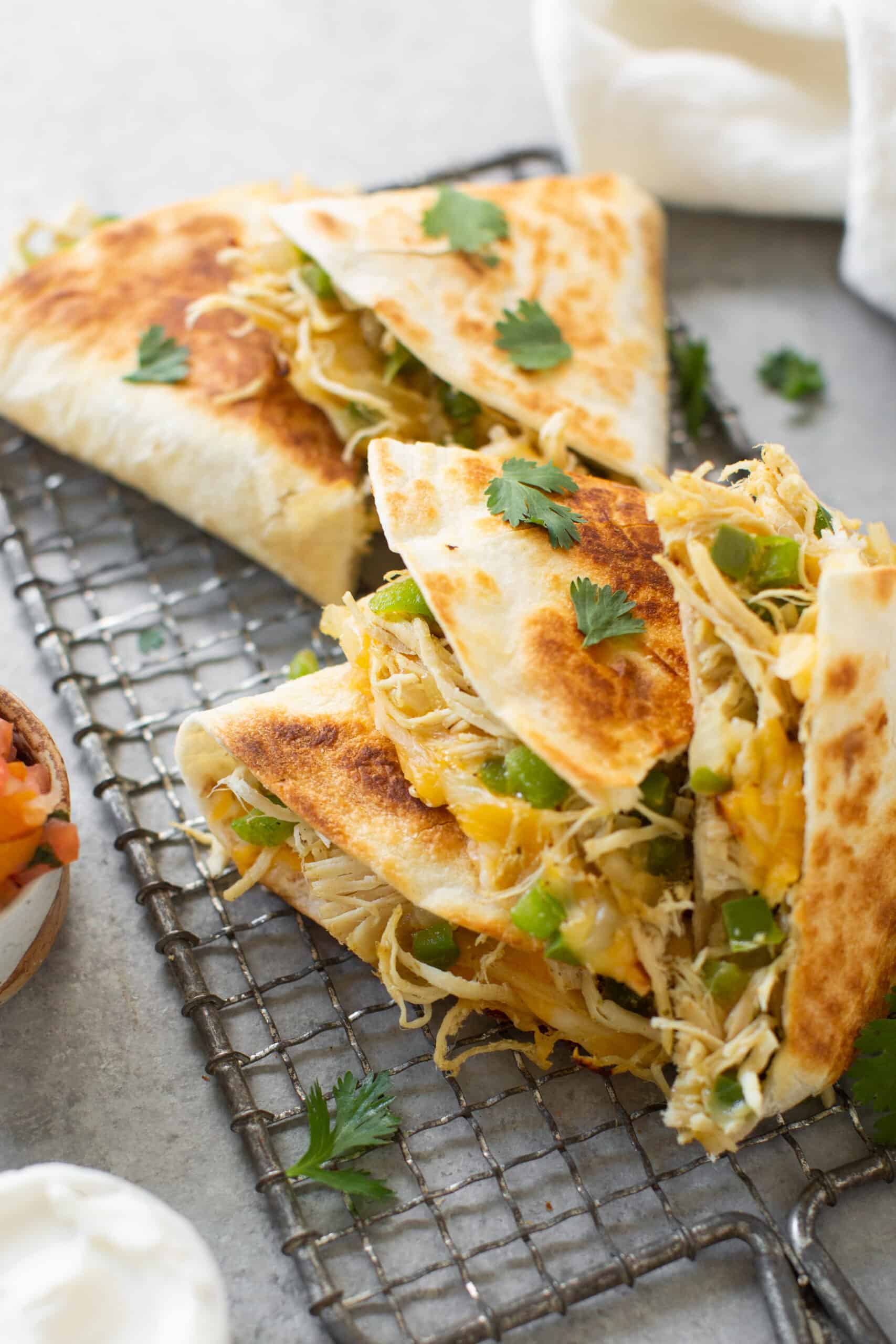 Easy Chicken Quesadilla for One Lauren Fit Foodie