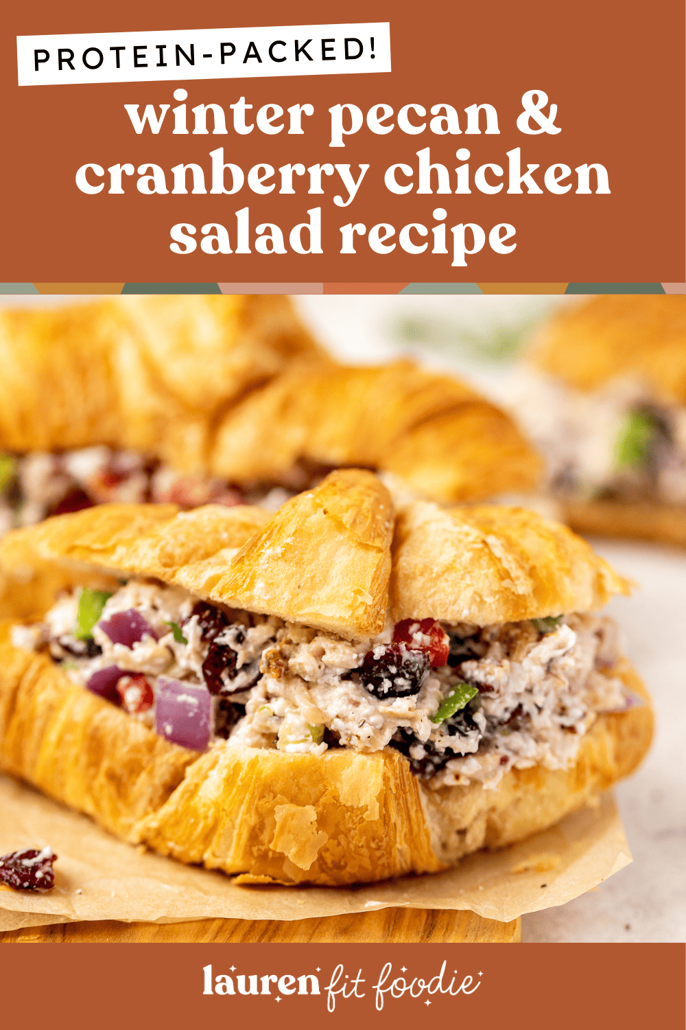 Winter Pecan and Cranberry Chicken Salad (No Mayo)