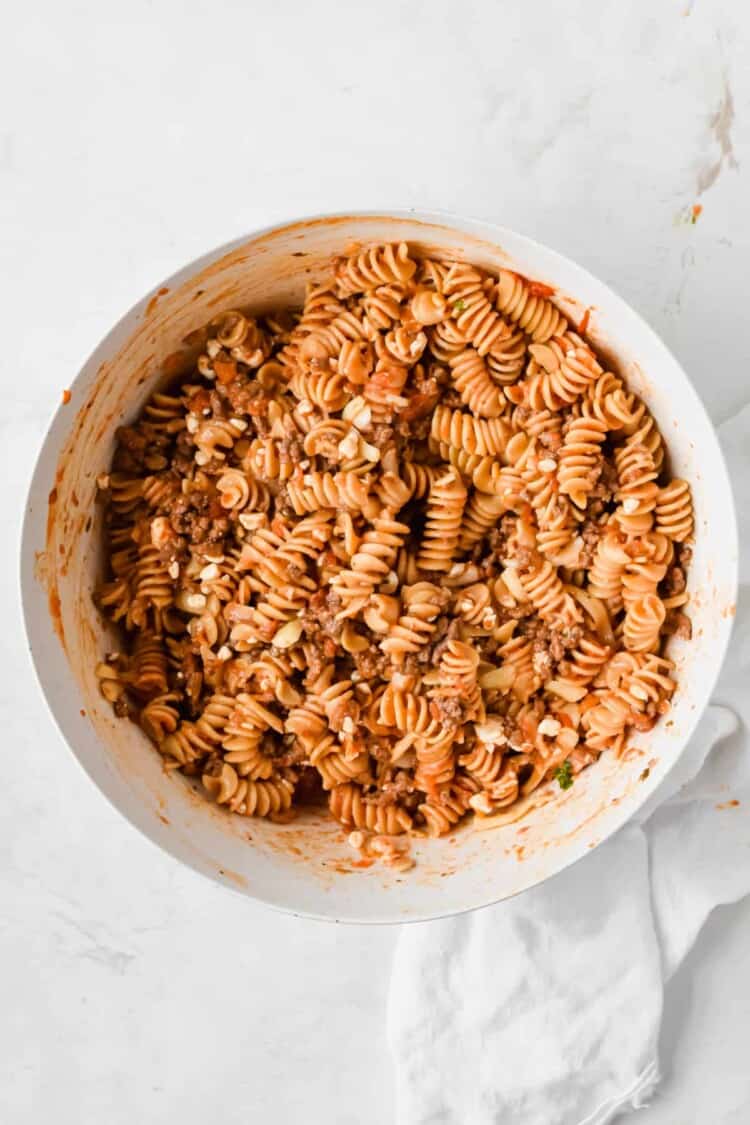 Easy Healthy Rotini Pasta Bake Lauren Fit Foodie