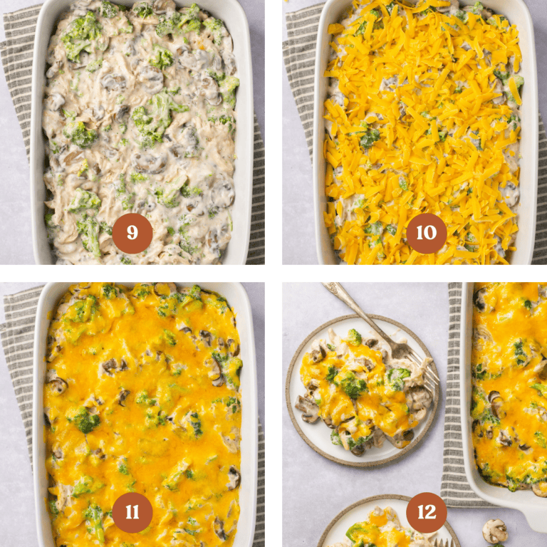 Homemade Low Carb Chicken Broccoli Casserole (High Protein)