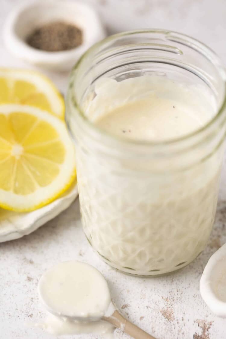 The Most Legit Tasting Low Calorie Caesar Salad Dressing Lauren Fit