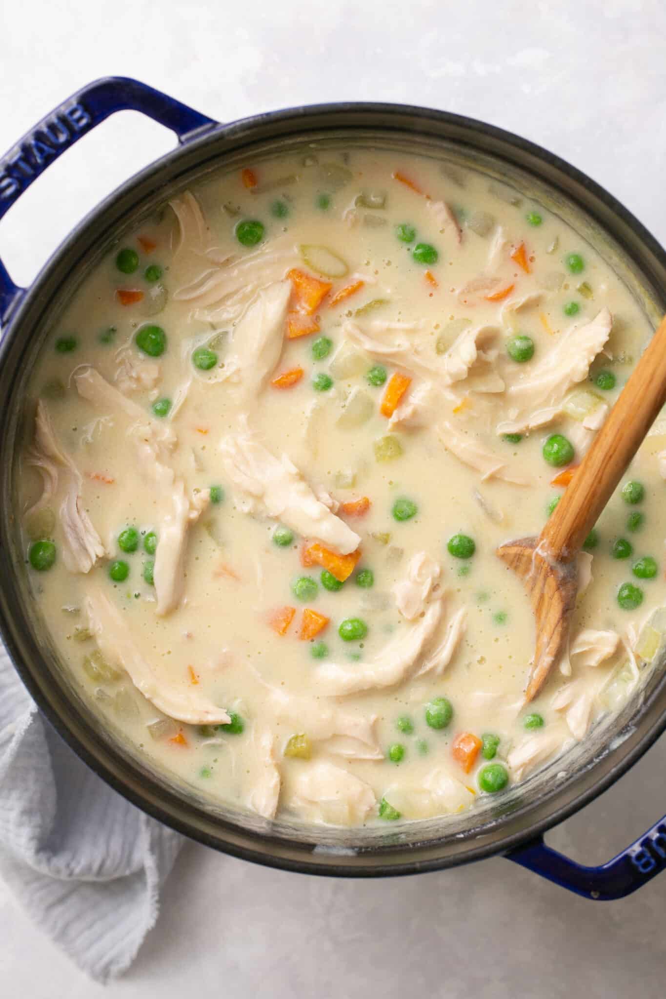 Healthy Chicken Pot Pie Soup (One Pot + Dairy Free) Lauren Fit Foodie