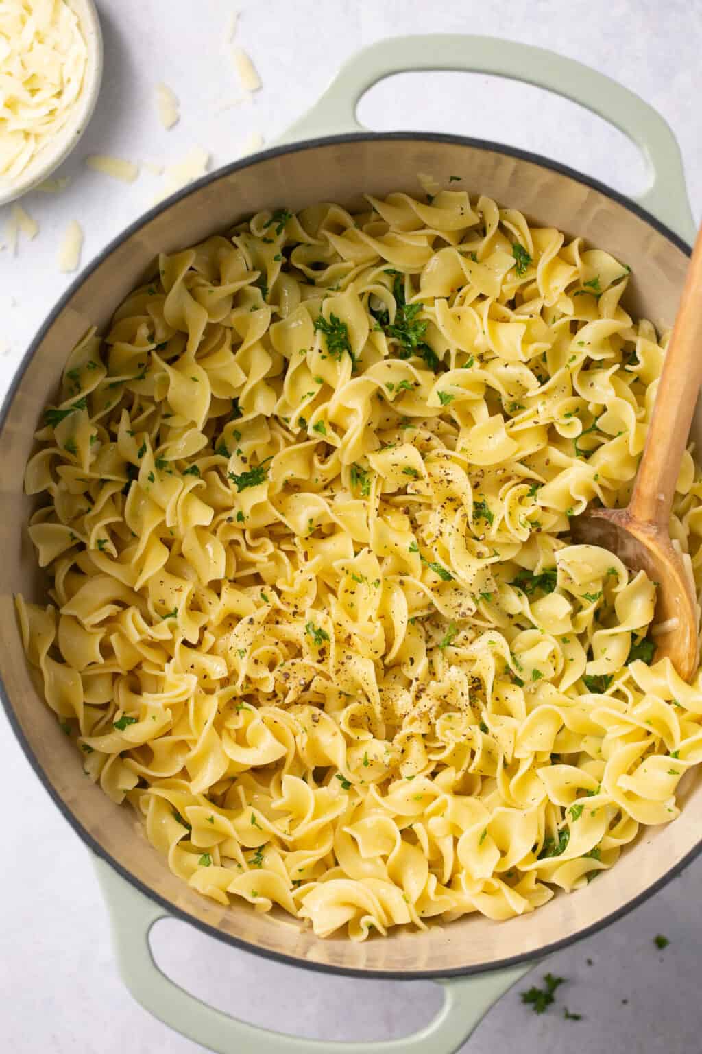 15-Minute Buttered Noodles with Parmesan | Lauren Fit Foodie