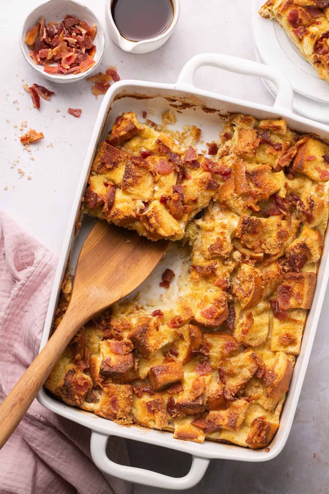 Maple Bacon French Toast Bake Lauren Fit Foodie