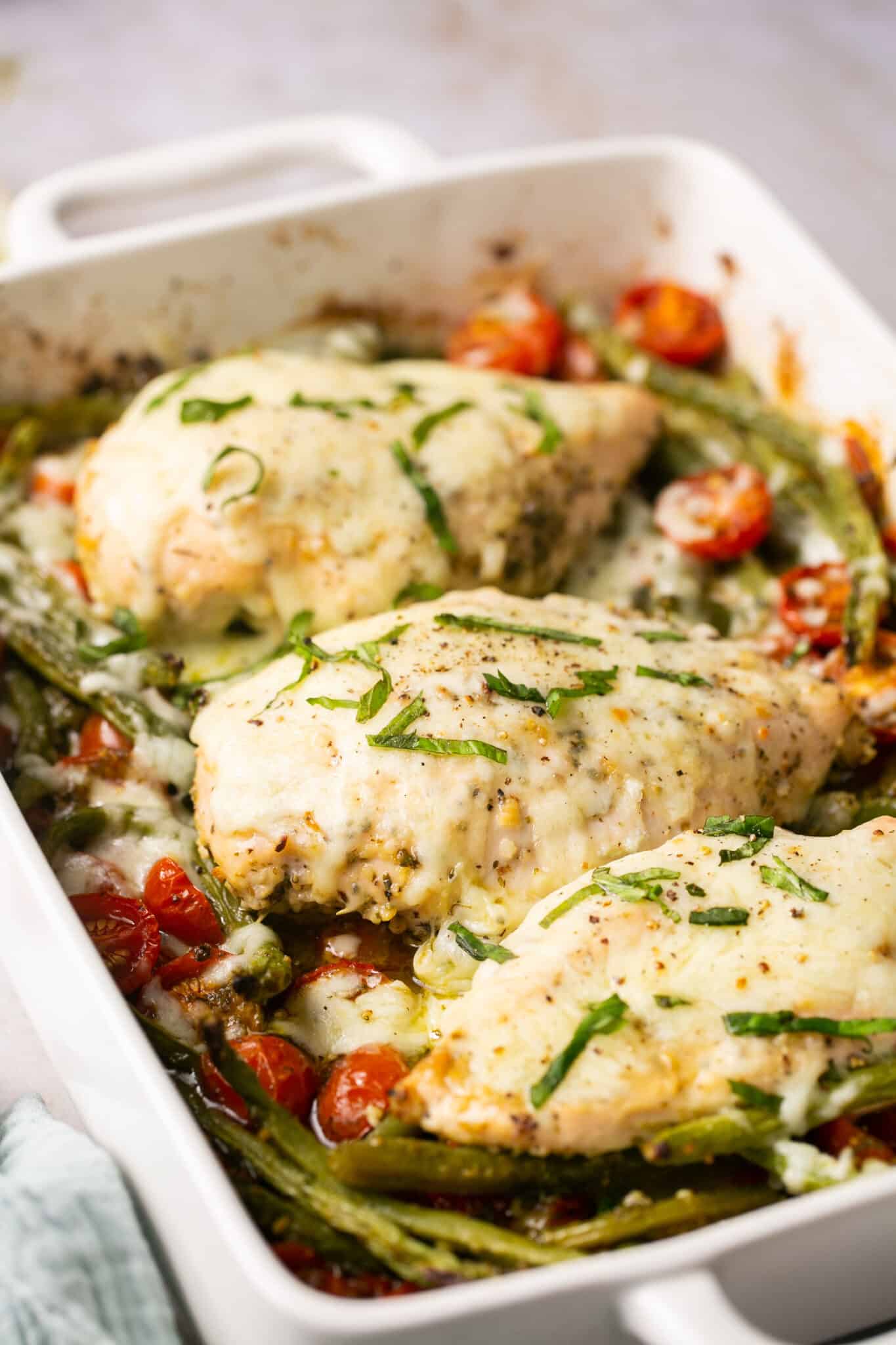 Easy Baked Chicken Pesto Recipe | Lauren Fit Foodie