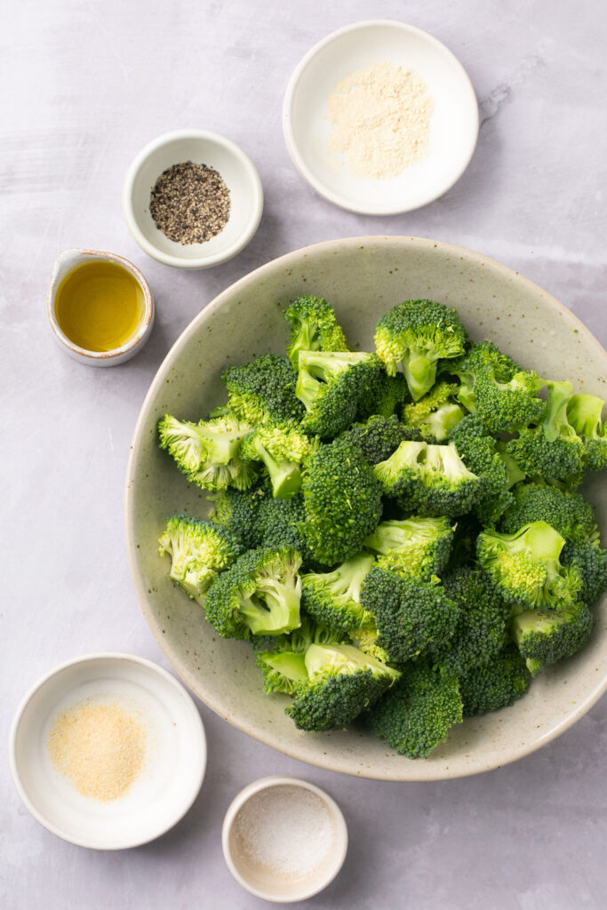 Ingredients for air fryer broccoli