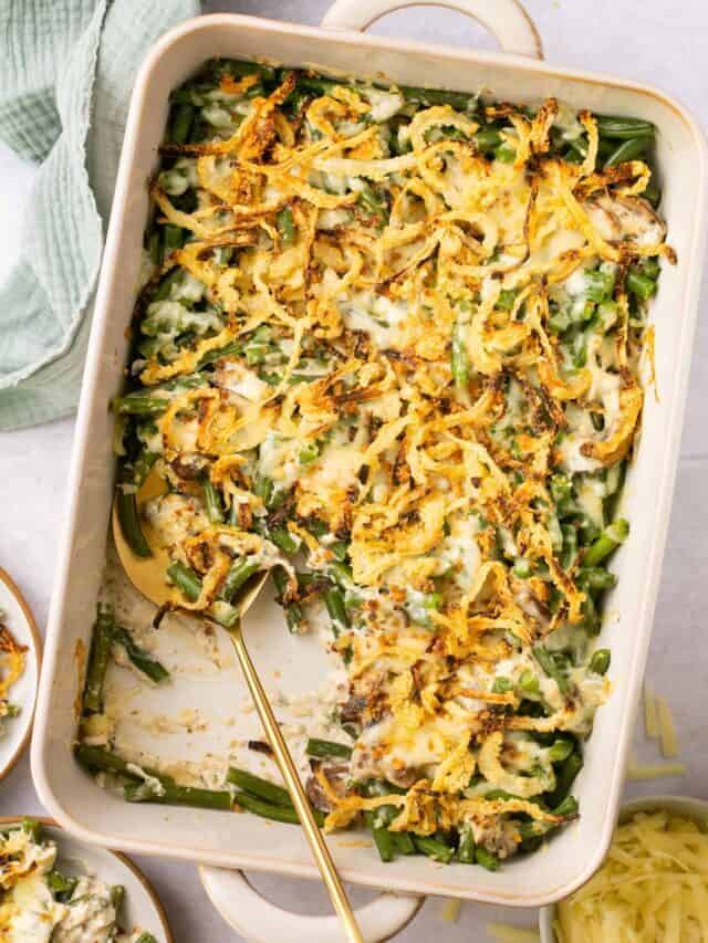 Healthy Green Bean Casserole without Mushroom Soup