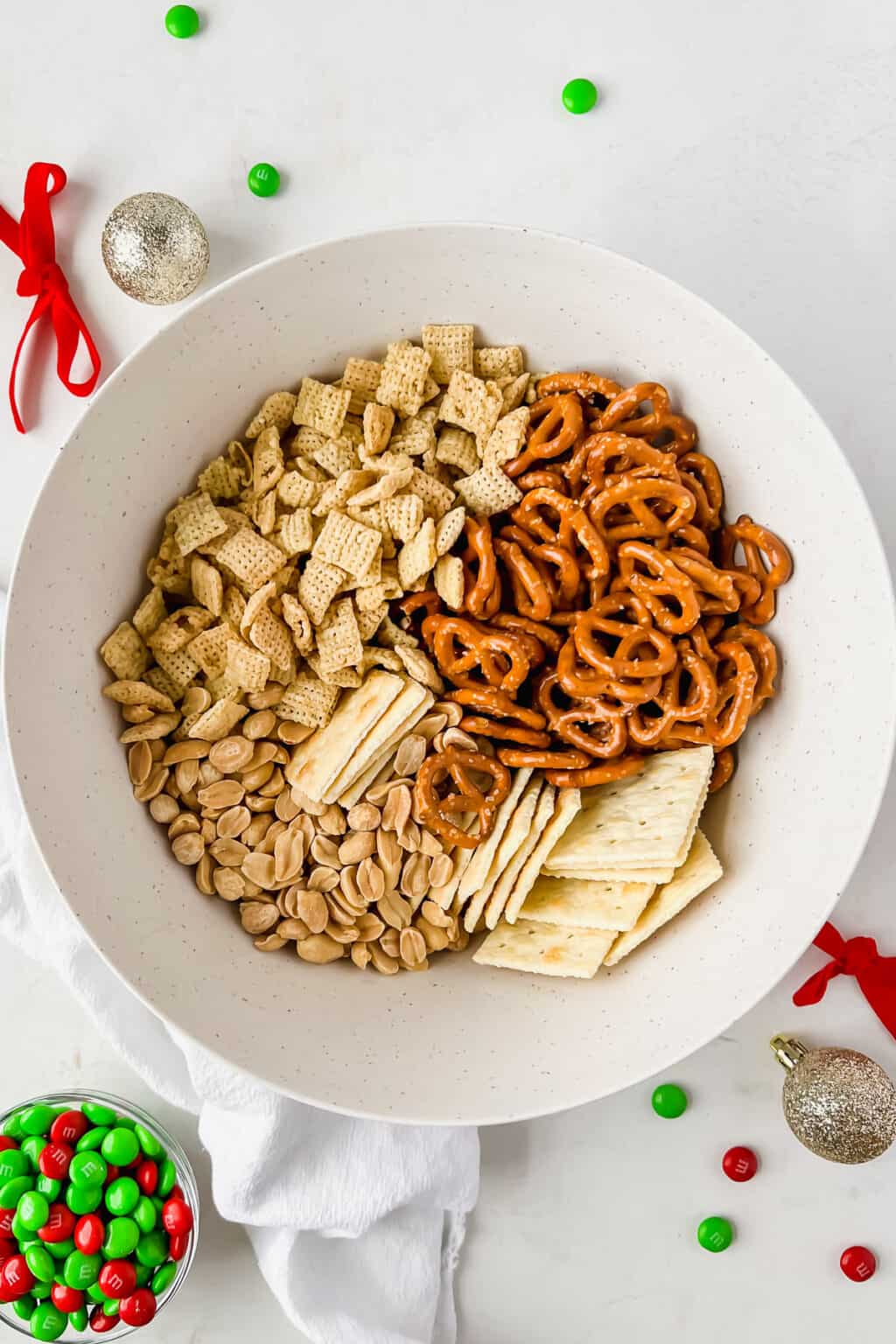 Christmas White Chocolate Chex Mix Recipe (AKA Christmas Crack Chex Mix)