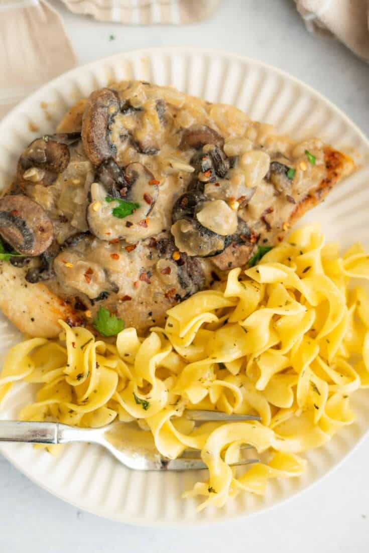 Lighter Chicken Marsala (Onepan) Lauren Fit Foodie