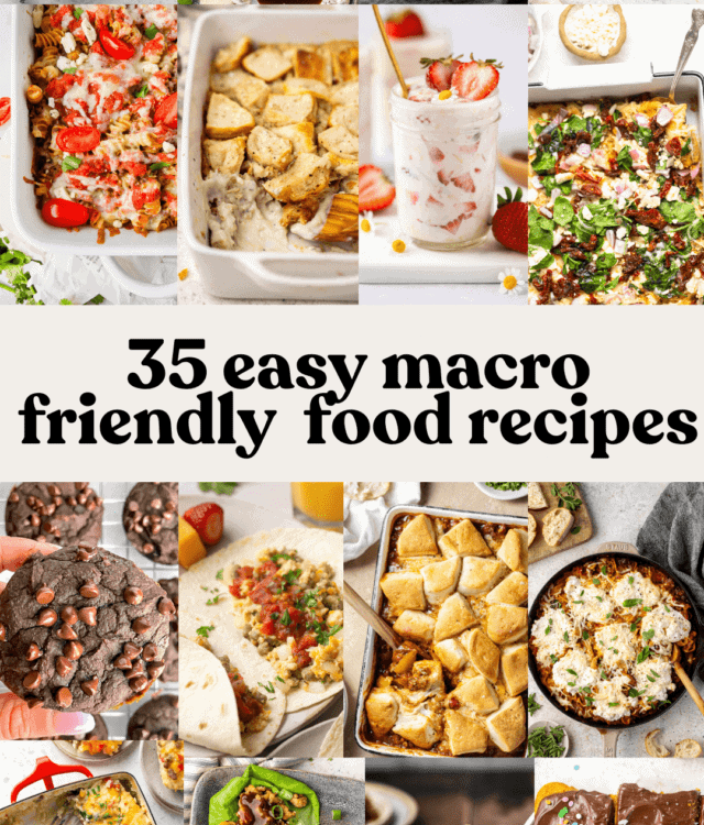 35 easy macro friendly food recipes (Instagram Story)