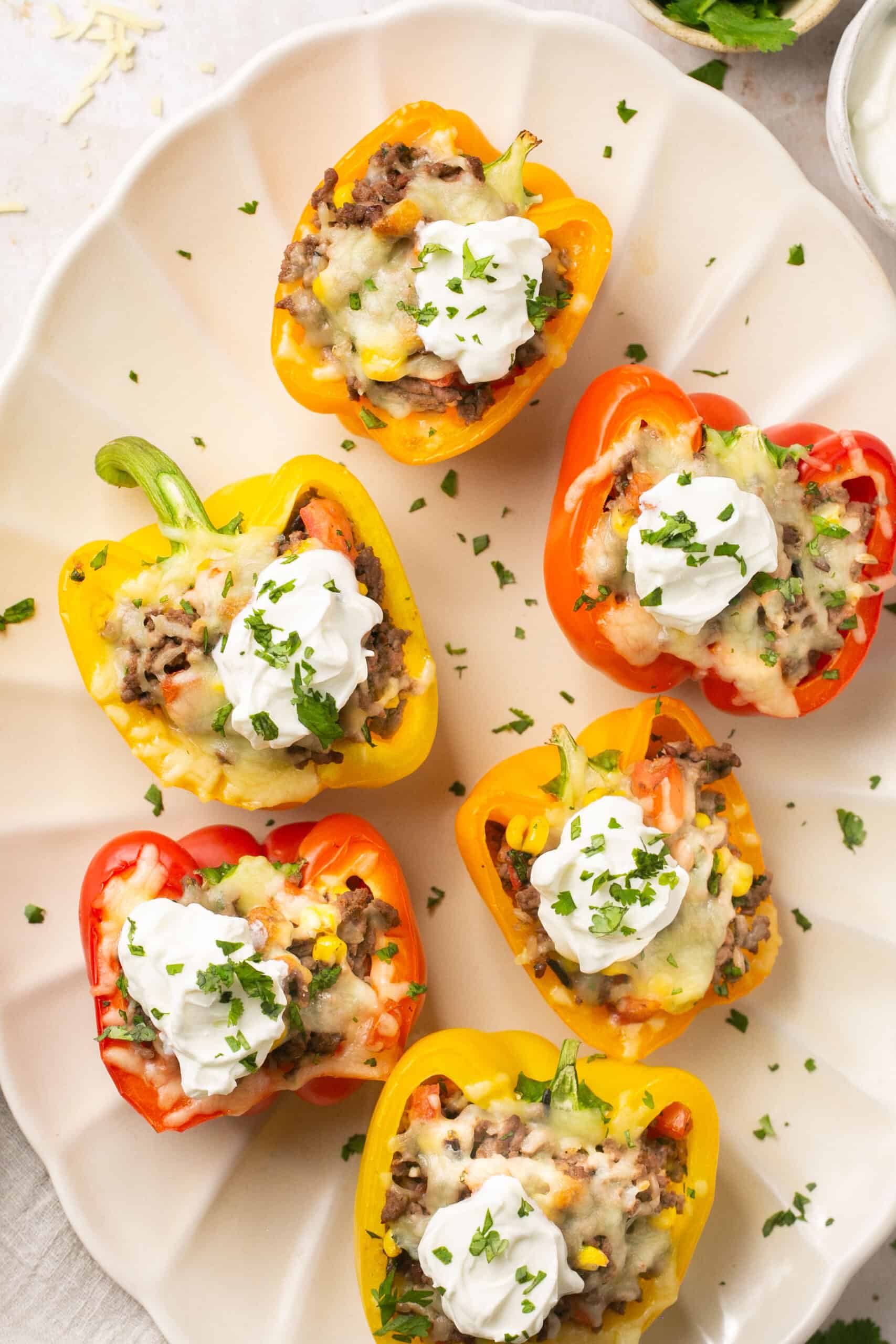 Healthy Stuffed Peppers with Ground Beef (Easy 30 Minute Recipe)