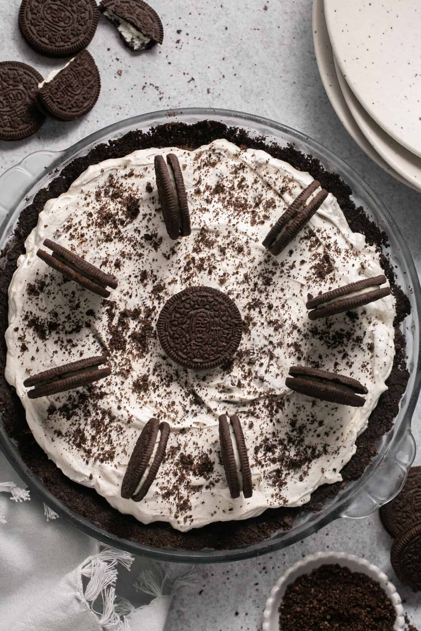 No Bake Oreo Pie with Cool Whip | Lauren Fit Foodie