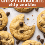 small batch chewy chocolate chip cookies pin.