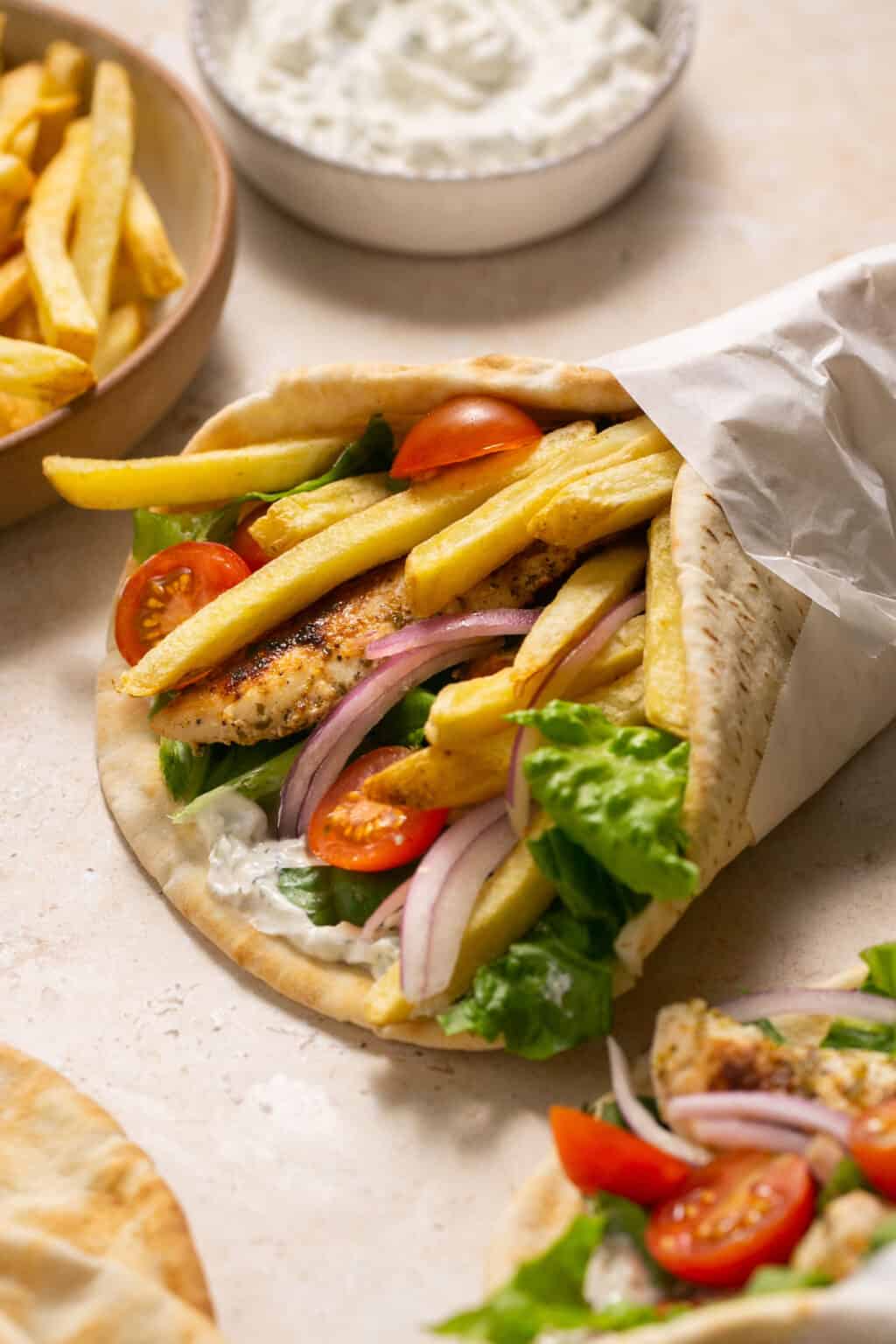 Quick and Easy Healthy Chicken Gyros | Lauren Fit Foodie