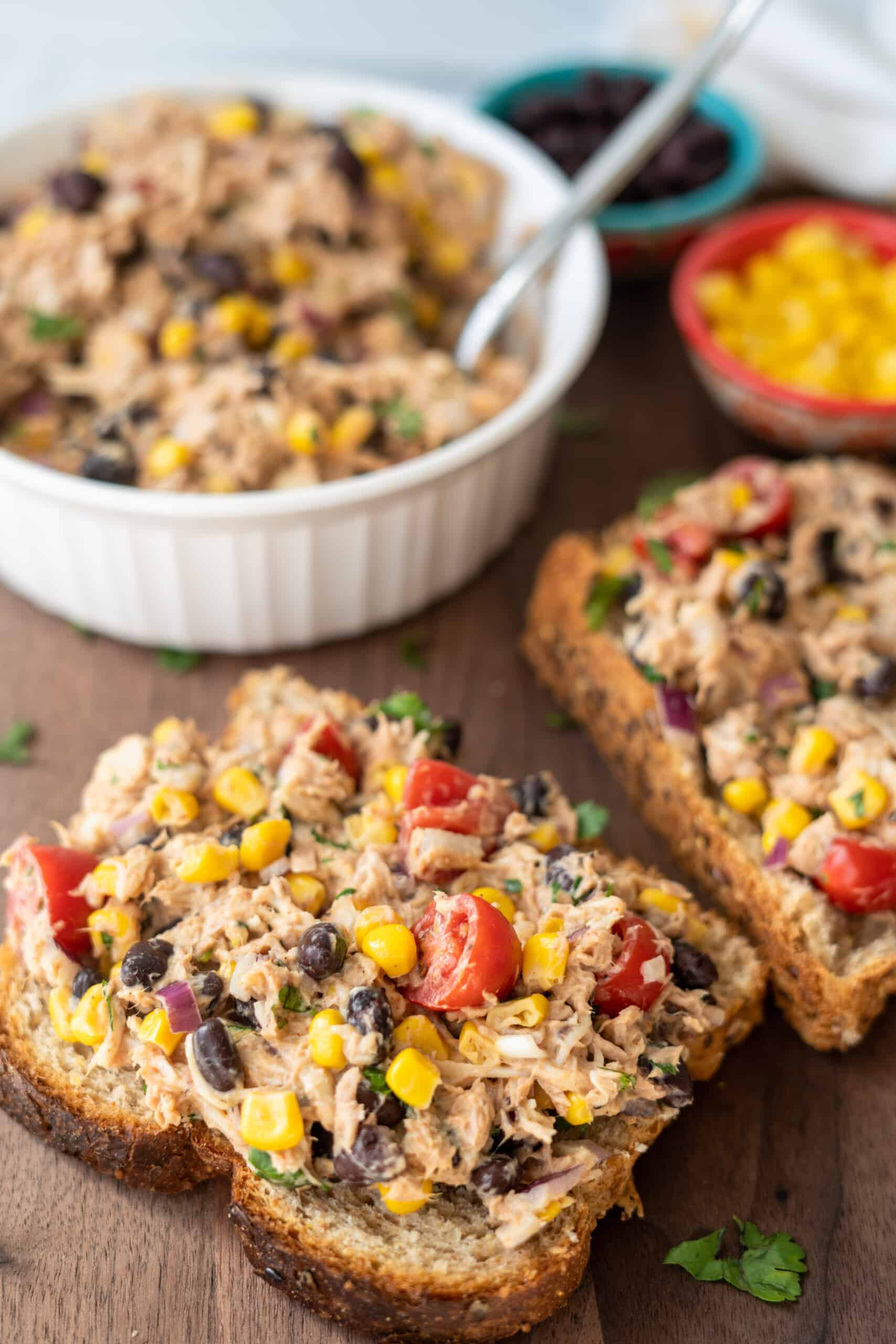 Super Easy Southwest Black Bean and Corn Tuna Salad Lauren Fit Foodie