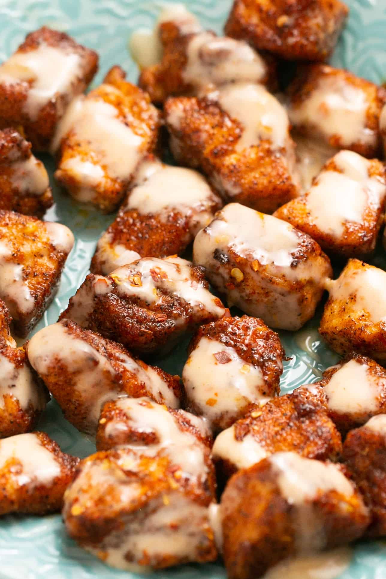 15Minute Bang Bang Salmon Bites (Air Fryer) Lauren Fit Foodie