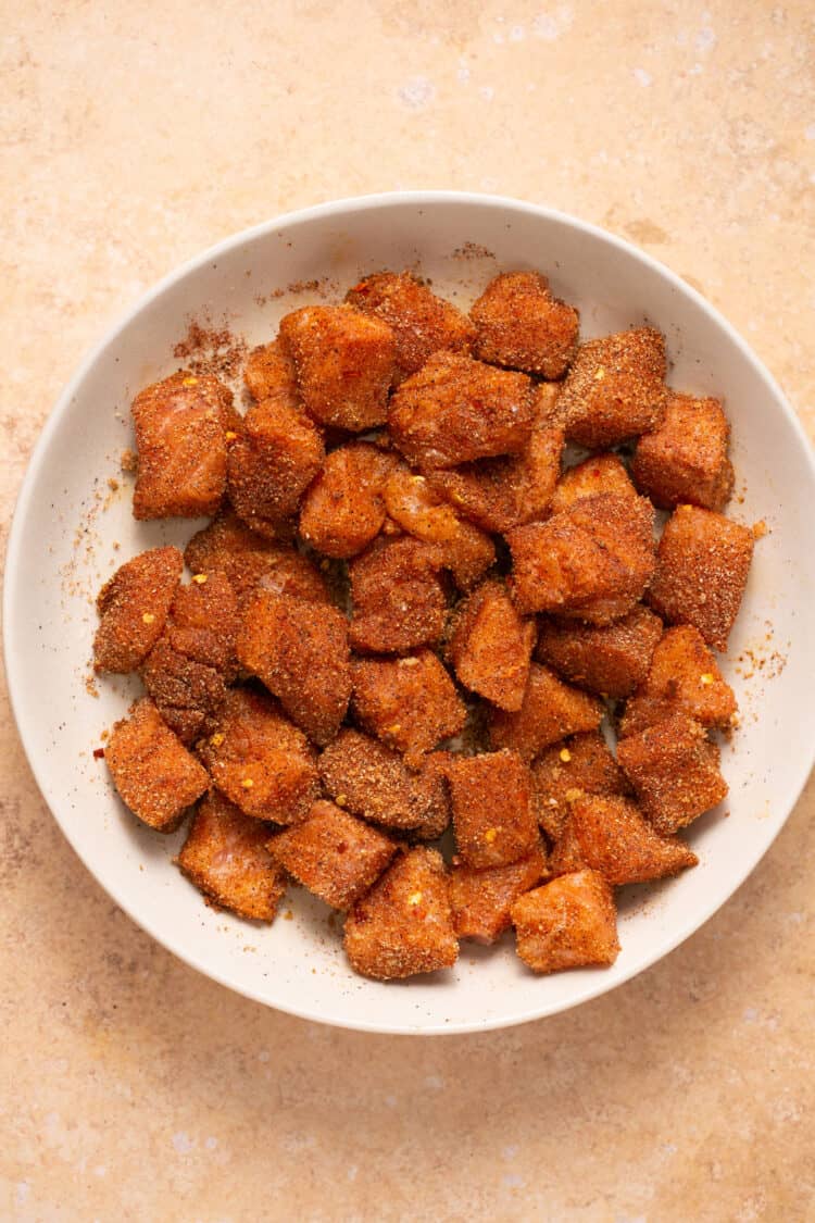 15Minute Bang Bang Salmon Bites (Air Fryer) Lauren Fit Foodie