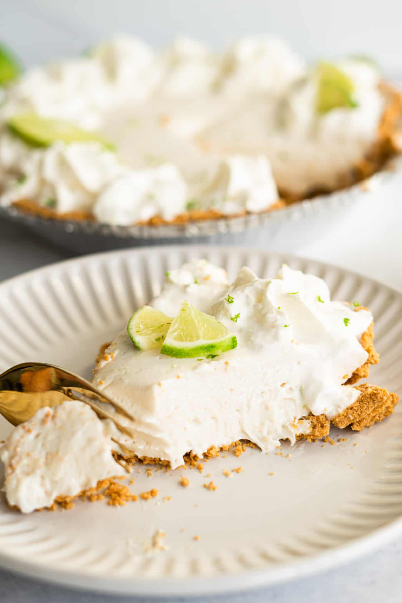 Lightened Up, No Bake Key Lime Pie (Without Condensed Milk) Lauren