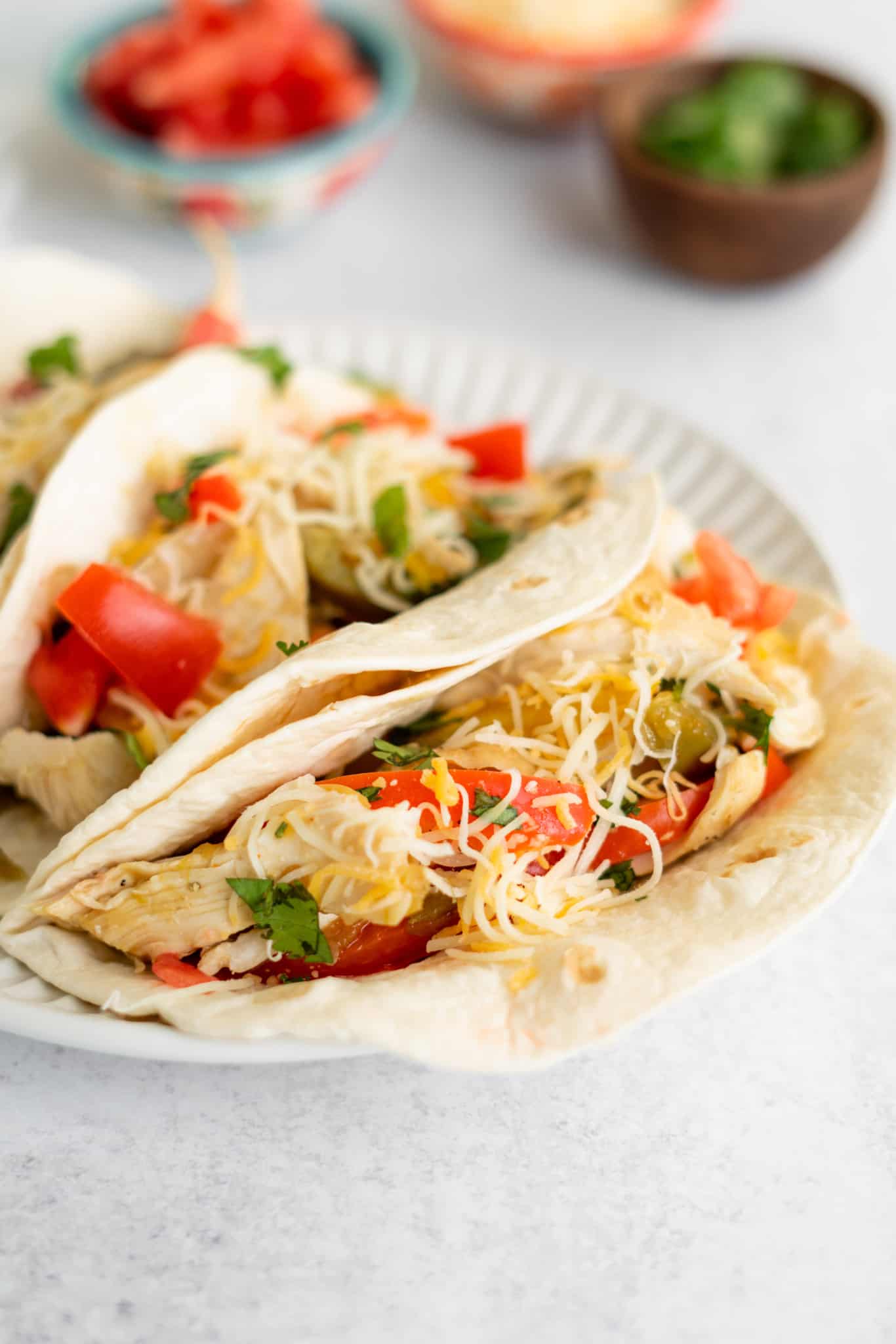 Slow Cooker Chicken Fajitas Lauren Fit Foodie