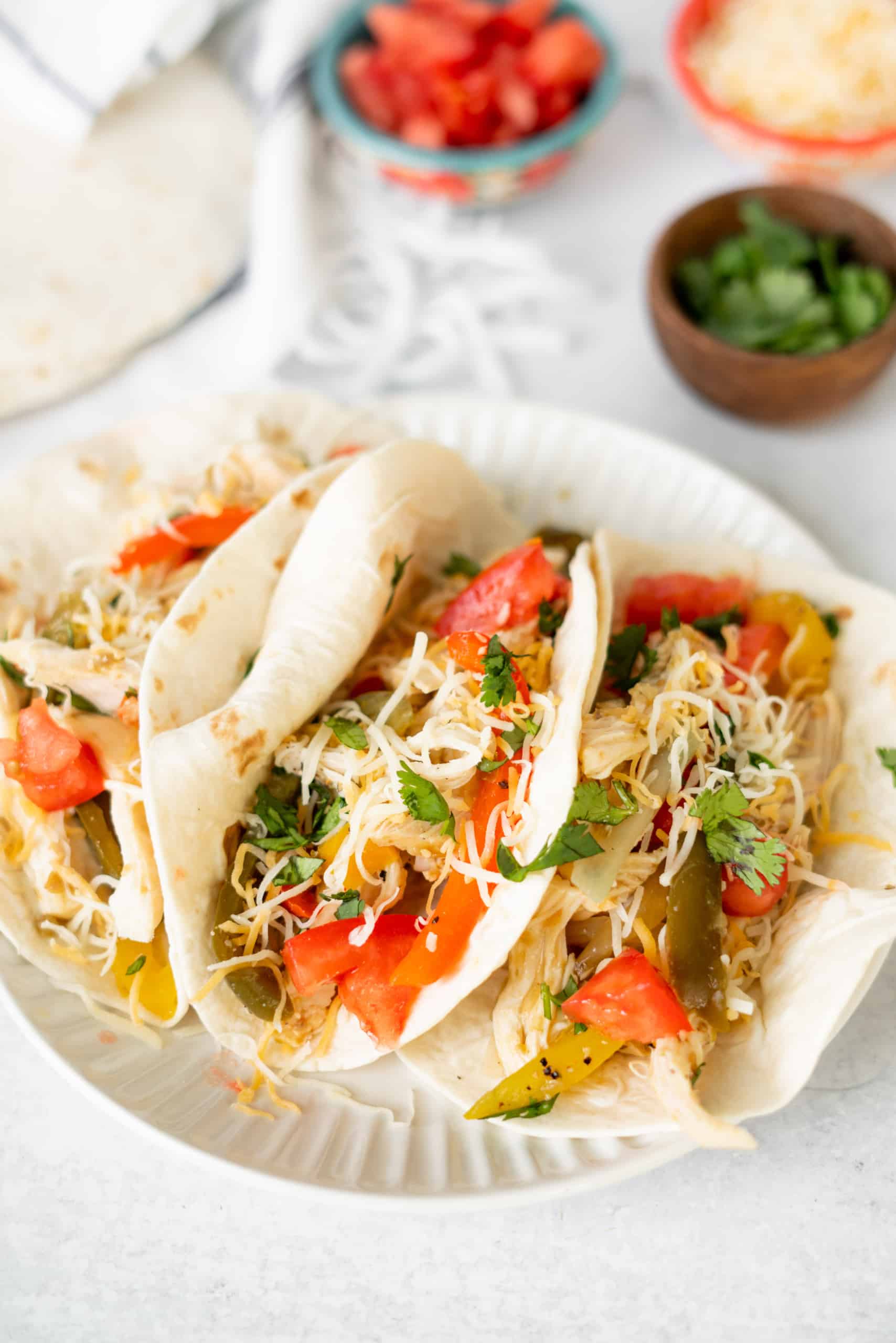 Slow Cooker Chicken Fajitas Lauren Fit Foodie