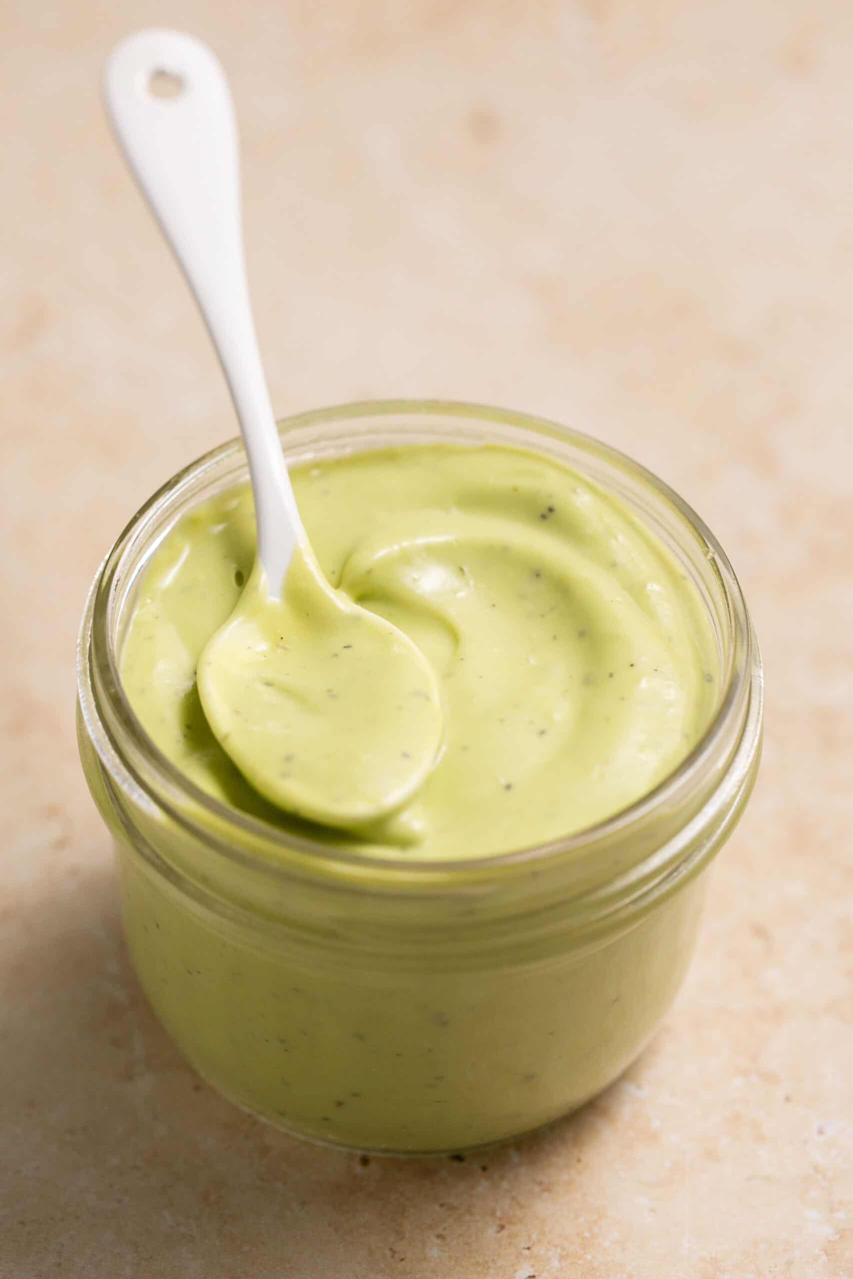 Avocado Lime Ranch Dressing (ChickfilA Copycat) Lauren Fit Foodie
