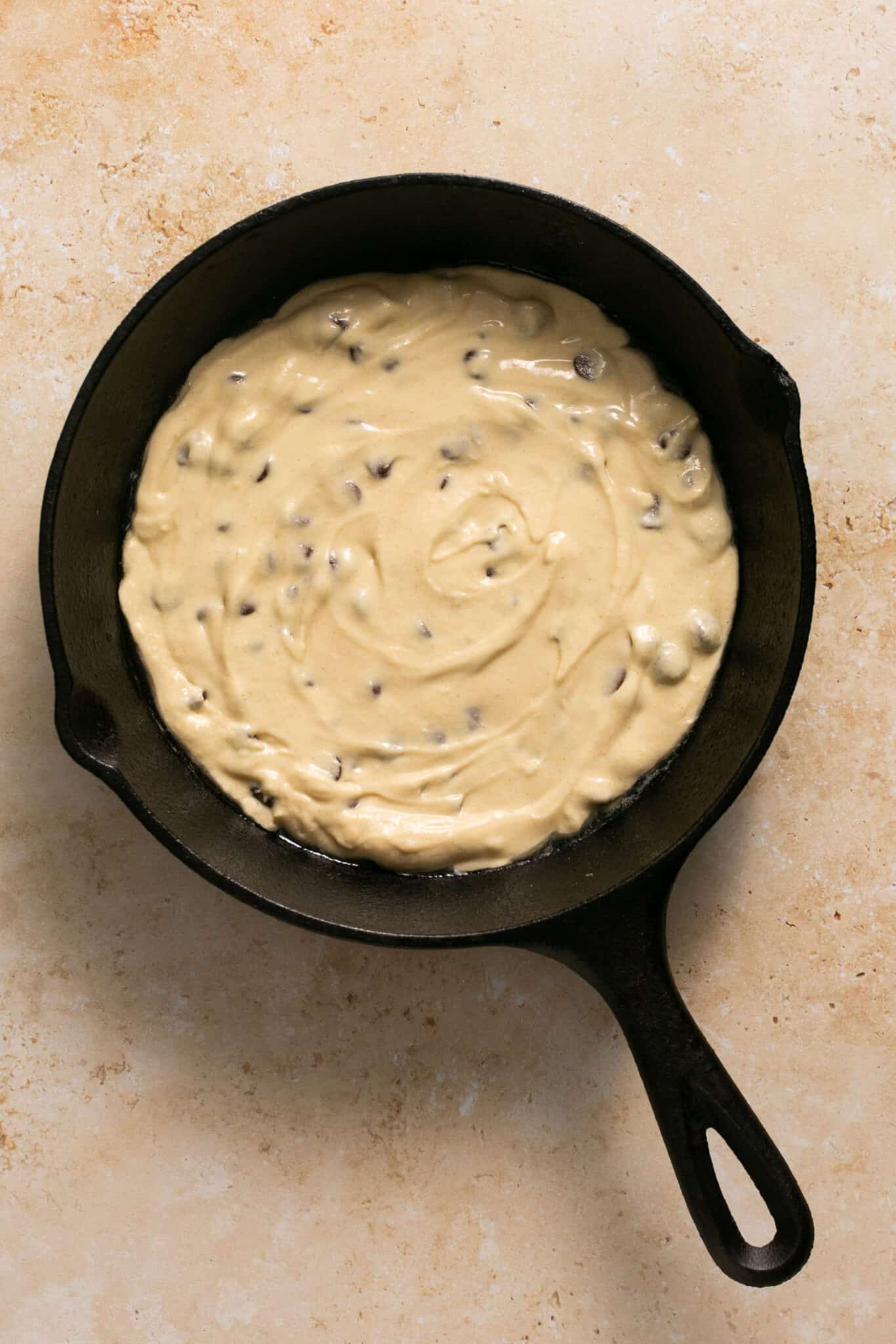 Easy Chocolate Chip Protein Skillet Cookie For Two (5 Ingredients