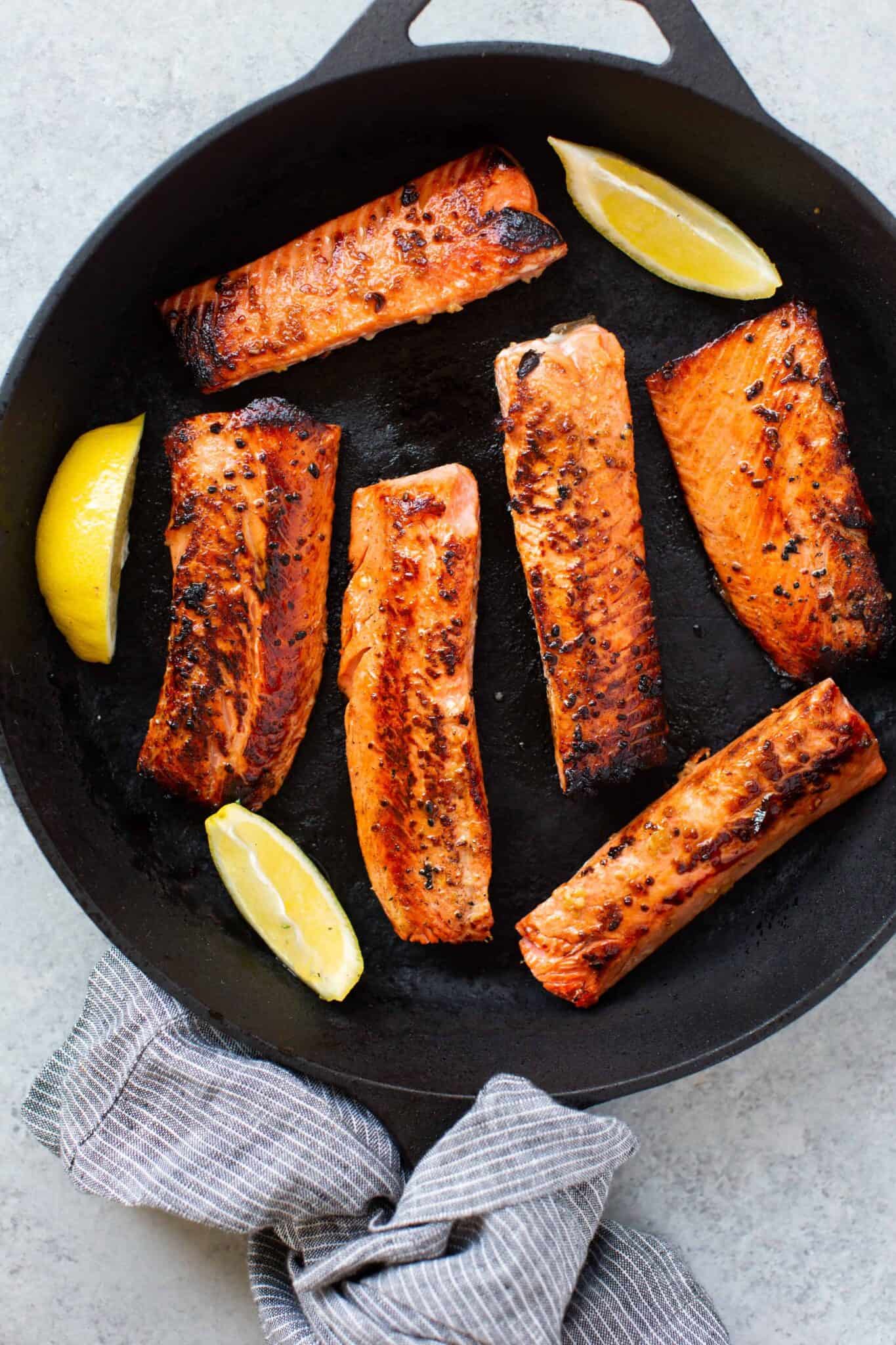Healthy Honey Garlic Salmon Recipe (So Good!) | Lauren Fit Foodie
