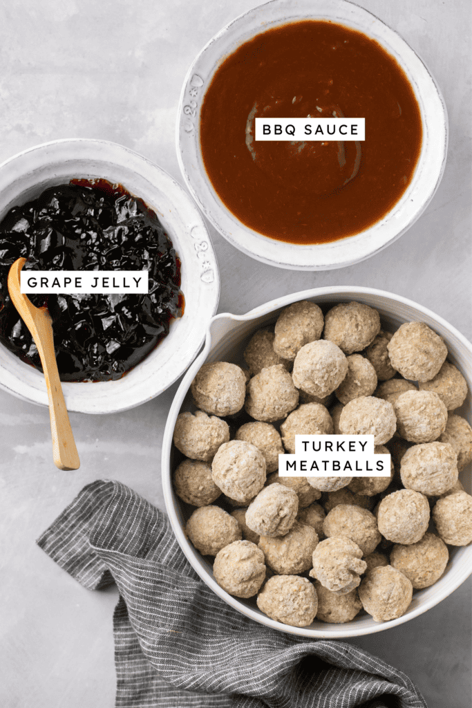 Ingredients for 3 Ingredient Meatballs.