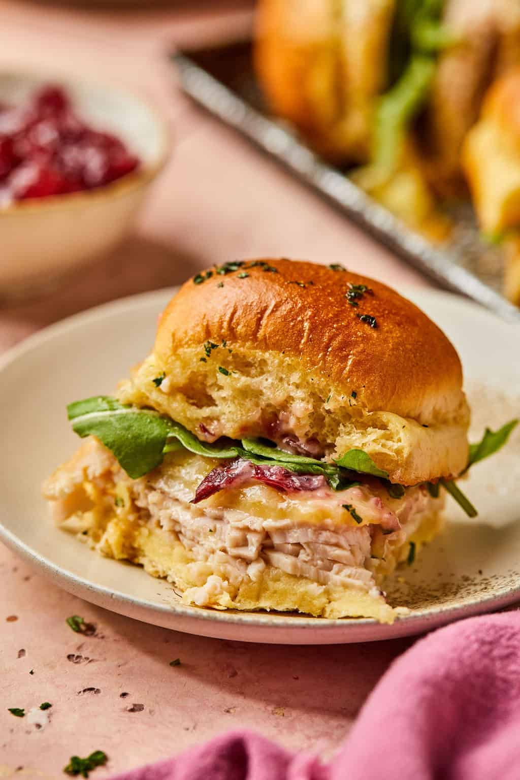 Turkey Sliders with Cranberry Aioli | Lauren Fit Foodie