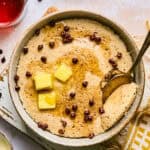 5-Minute Pancake Bowl topped with butter.