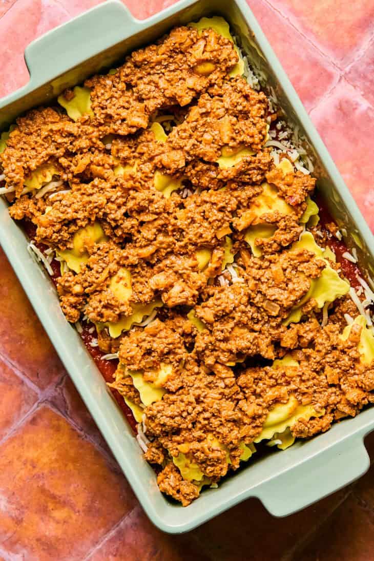 Baked Ravioli Casserole (No Boil!) | Lauren Fit Foodie