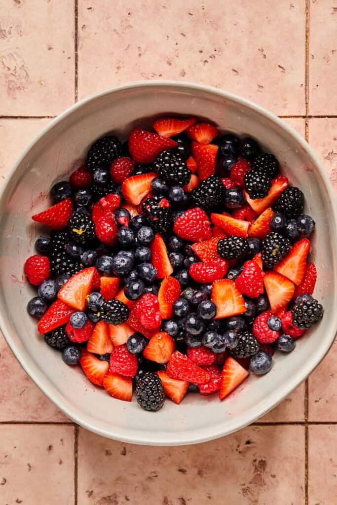 Berry Fruit Salad in a large bowl.
