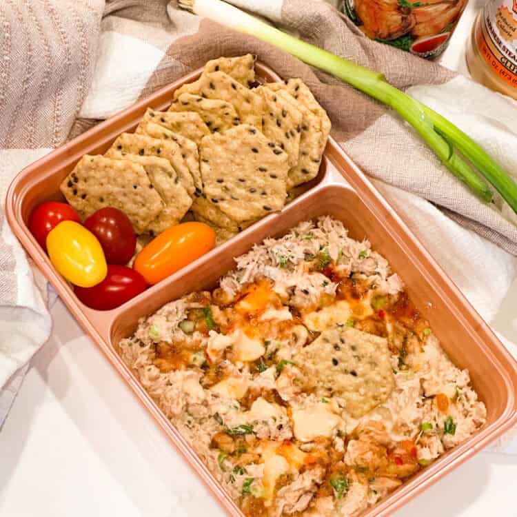 Yum Yum Tuna Salad Lunchables in a meal prep container.