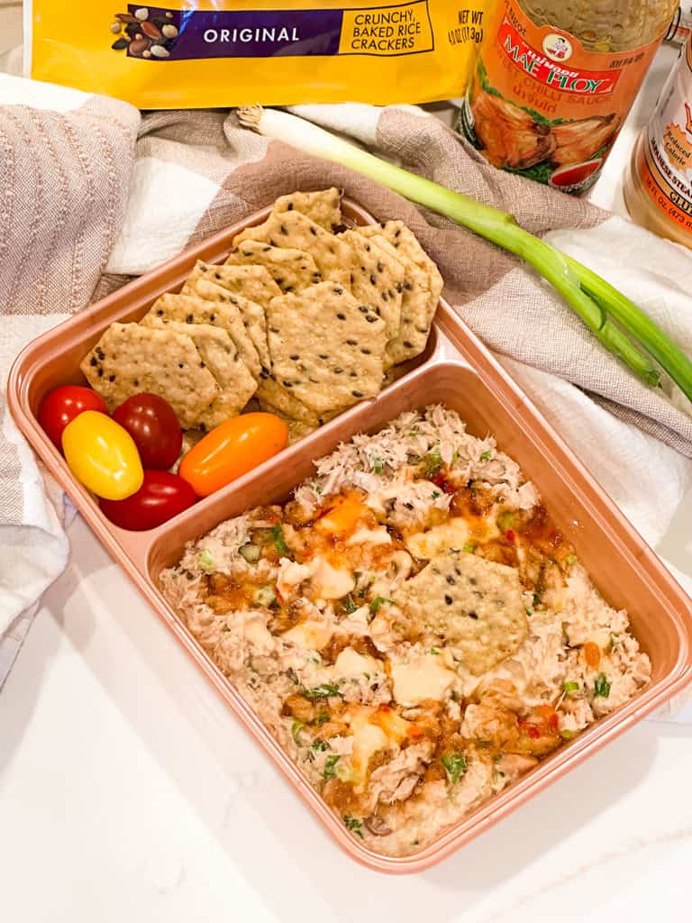 Yum Yum Tuna Salad Lunchables in a meal prep container.
