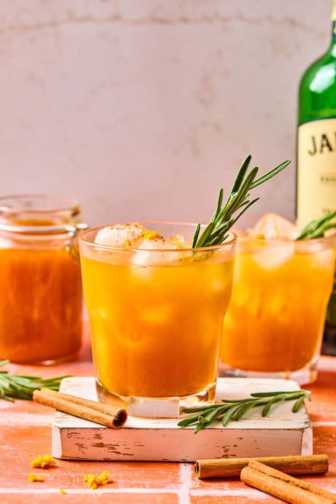 Smashing Pumpkin Cocktail in glasses.