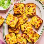 Sweet Potato Bacon Egg Bites on a tray.