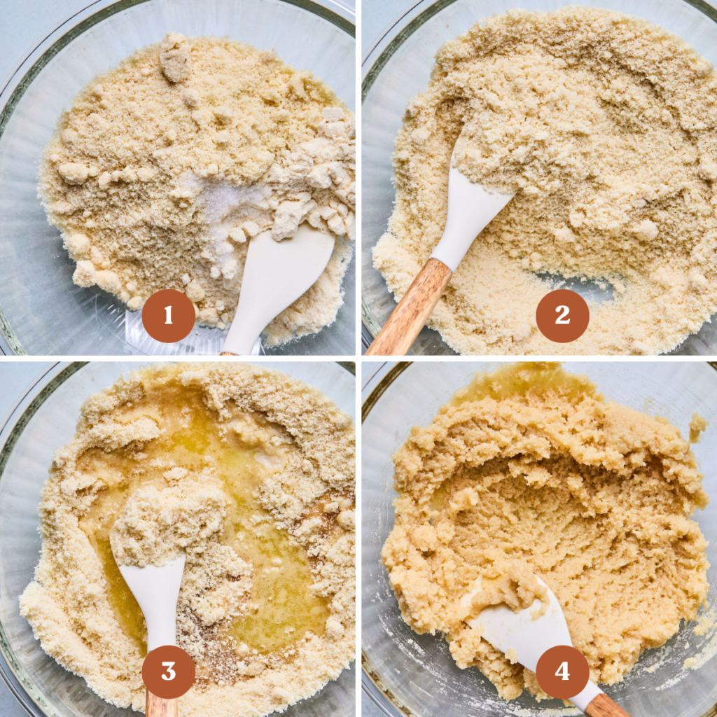 How to make Salted Caramel Date Bars (process steps). 