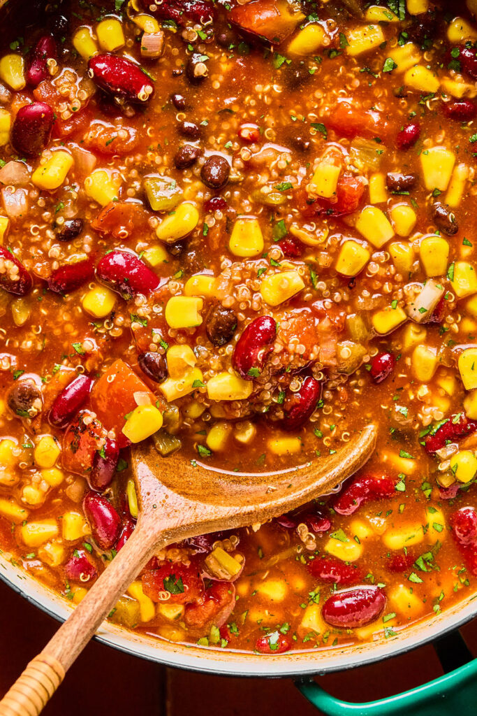 Zommed in view of High Fiber Quinoa Chili.