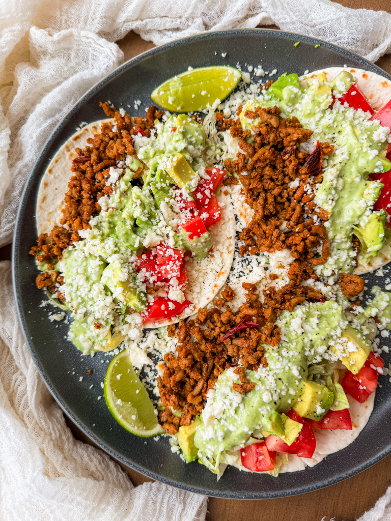 Chipotle Turkey Street Tacos on a plate.