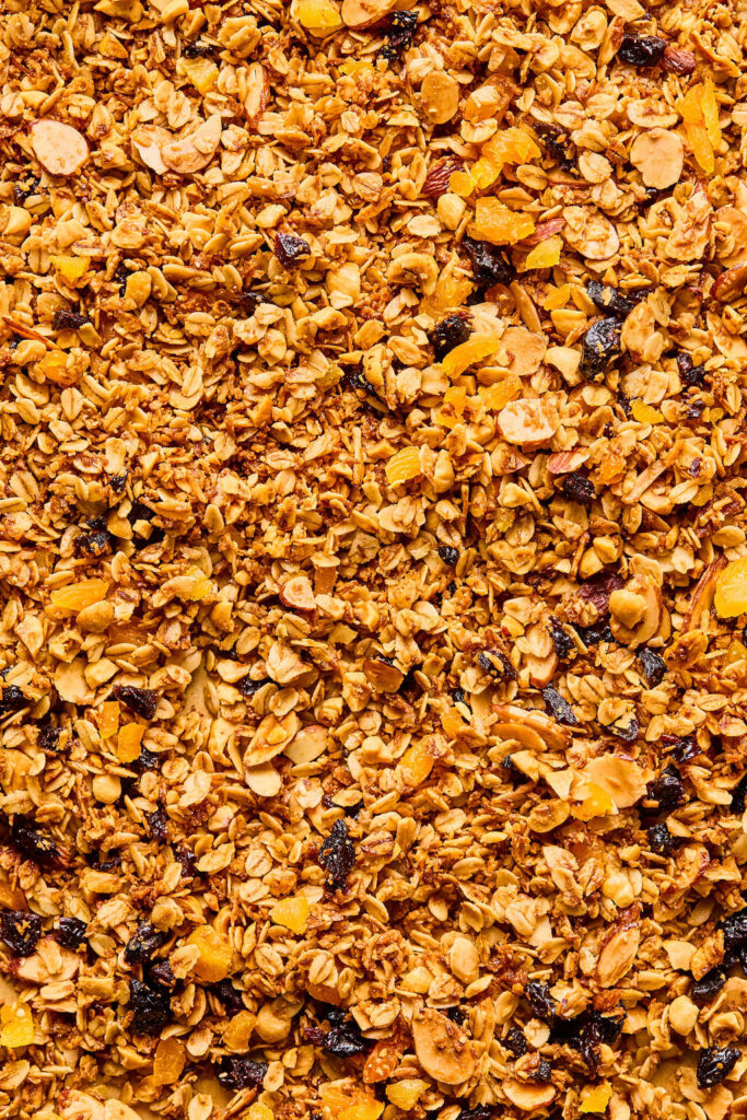 Zoomed in view of Hazelnut Maple Granola.