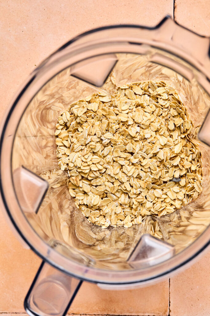 Oats in a blender.